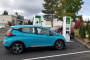 2020 Chevrolet Bolt EV charging at Electrify America site, Kelso, Washington