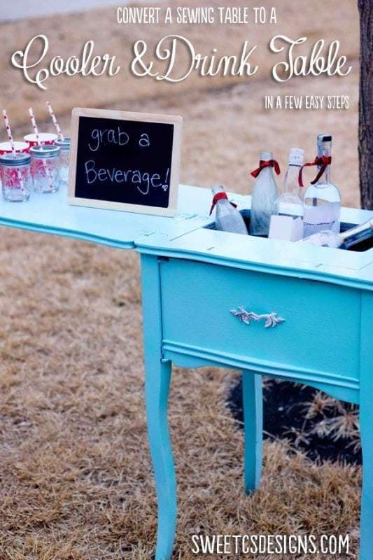 Cooler & Drink Table