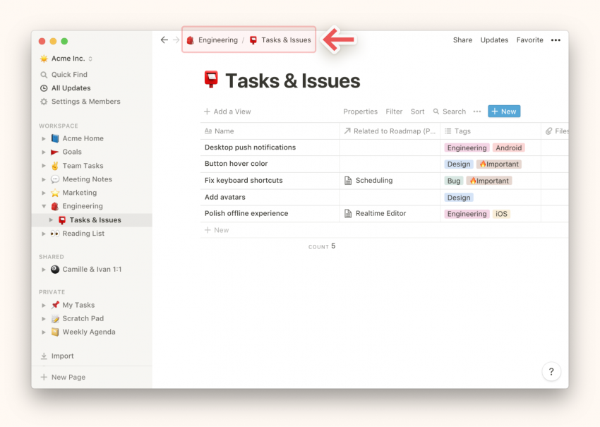 Notion Desktop App Tracks Tasks to Keep Your Productivity Level High