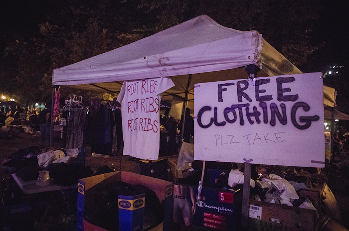 Free clothing is also offered, including Riot Ribs T-shirts.