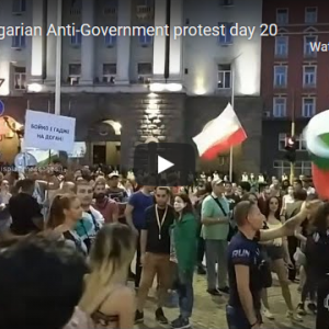 Live Streaming Protest in Bulgaria Sofia