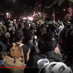 Live streaming feed from the Portland Protest