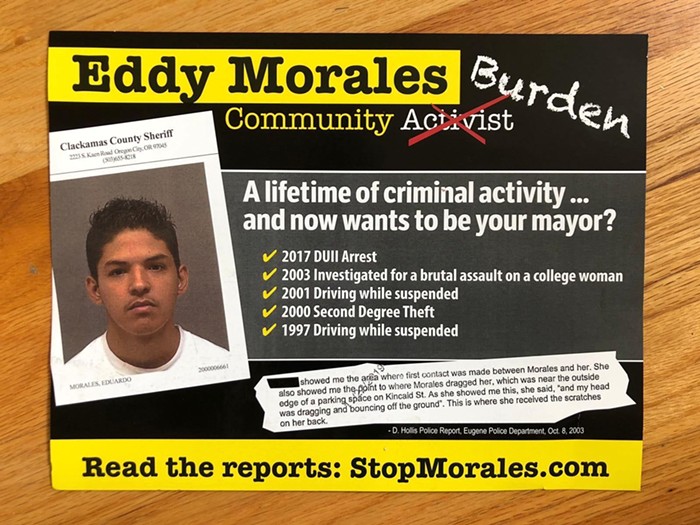 A PAC-funded ad against Eddy Morales.
