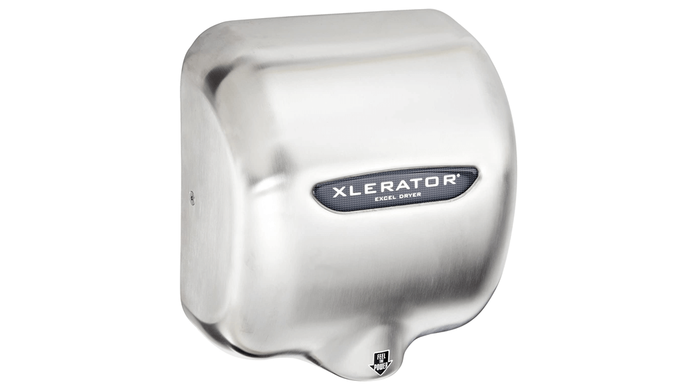 XLERATOR XL-SB Automatic High Speed Hand Dryer with Brushed Stainless Steel Cover and 1.1 Noise Reduction Nozzle