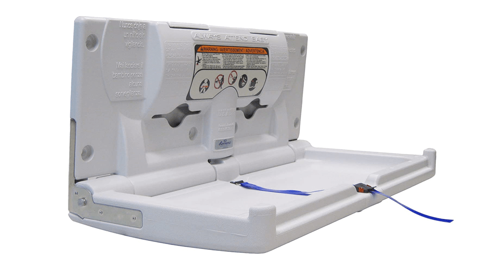 Continental 8252-H White Horizontal Baby Changing Station