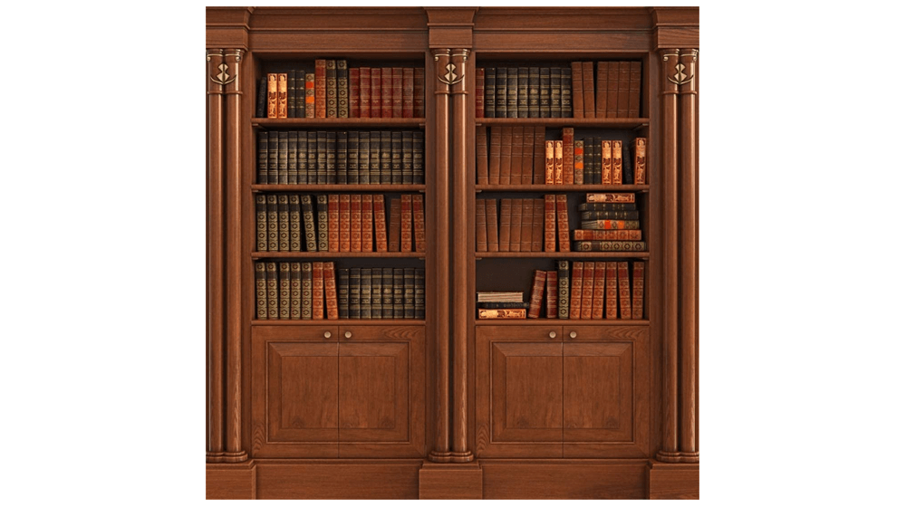 Yeele Bookcase Backdrop 5x5ft , 1.5 X 1.5M Wooden Bookshelf