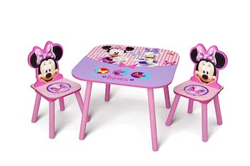 Delta children minnie mouse table and chair set