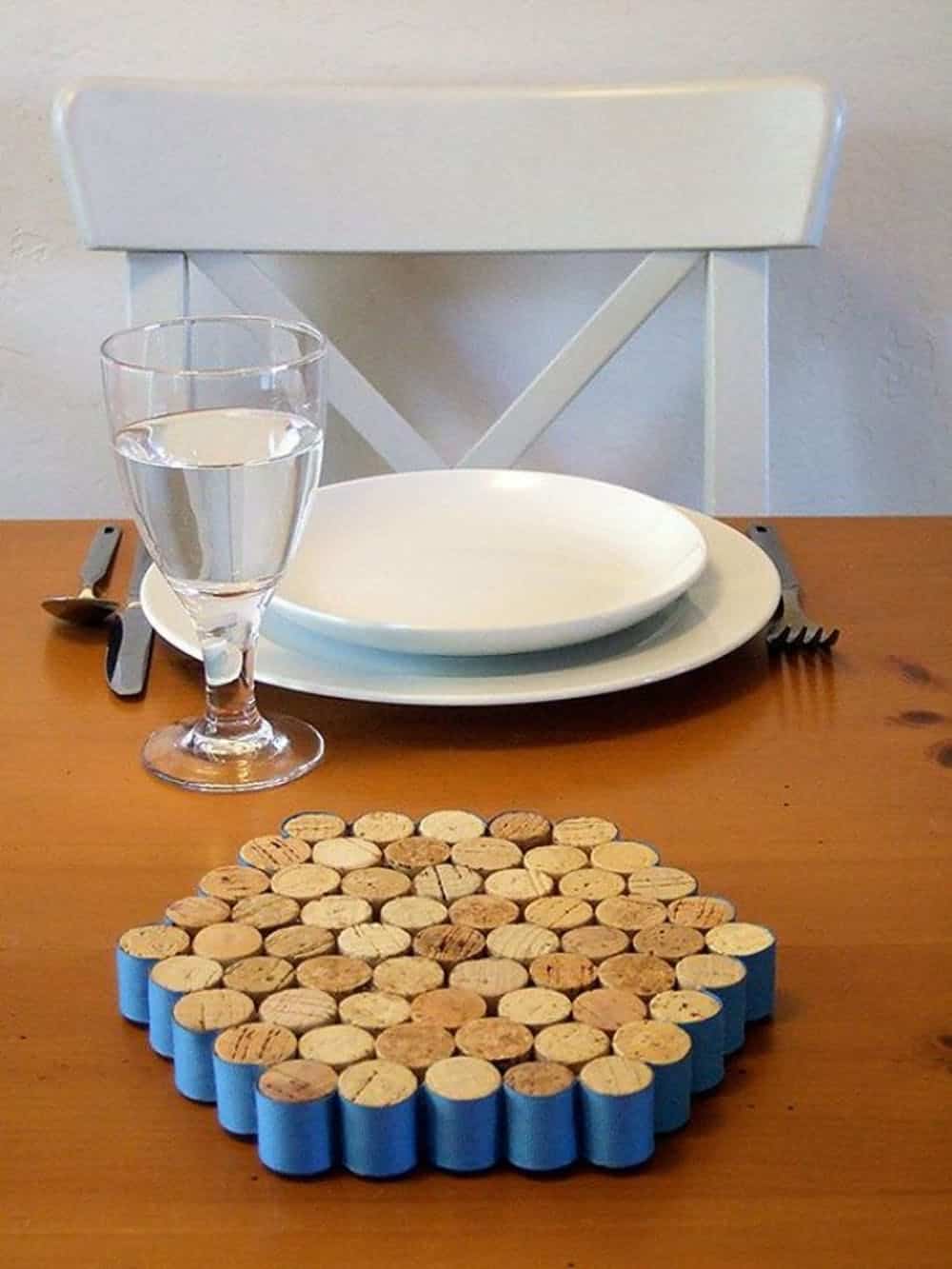 Diy wine cork trivet