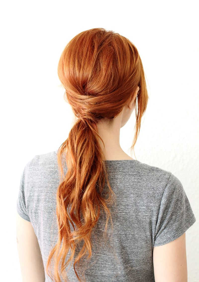 Diy criss cross ponytail