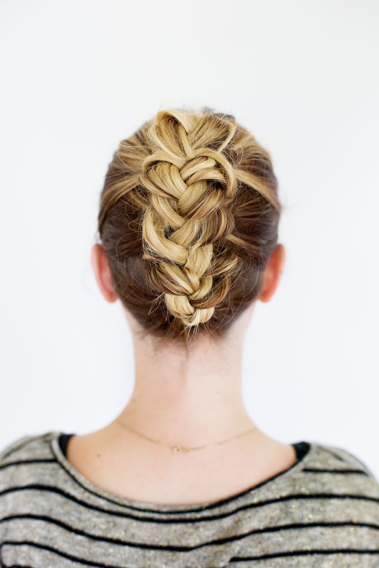 Diy tucked braided updo