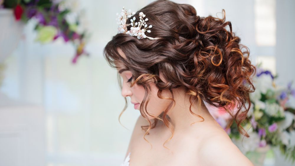 Bridal pretty hairstyle