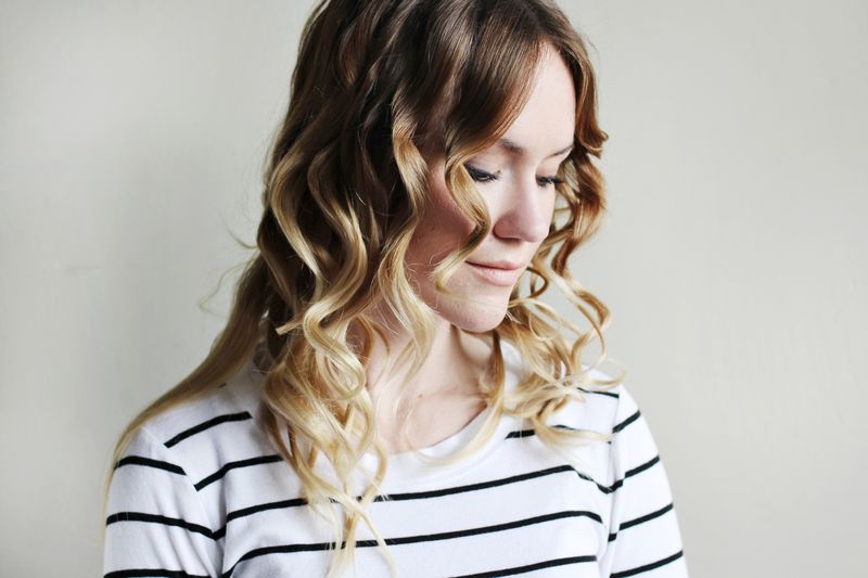 Cute but Easy Hairstyle - Flat Iron Curls