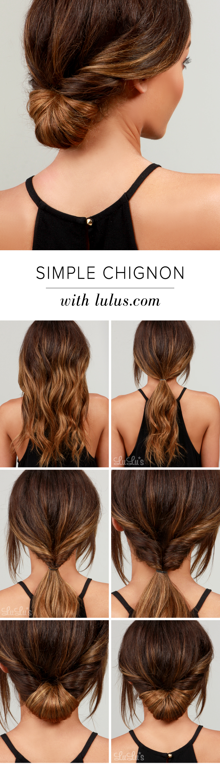 Formal Hairstyle - A Simple Chignon