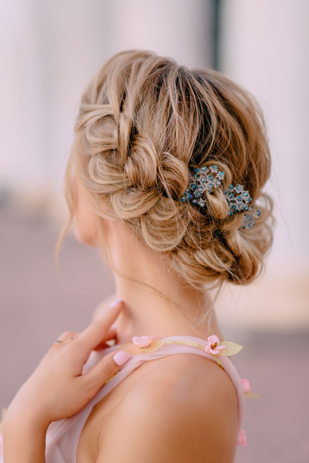 Hairstyle with braided hair