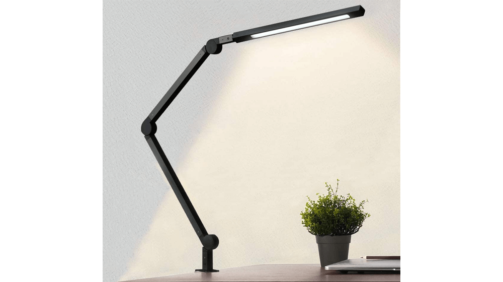 Desk Lamp with Clamp, Eye-Care Swing Arm Desk Lamp