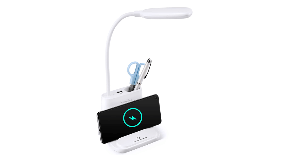 NovoLido LED Desk Lamp with Wireless Charger