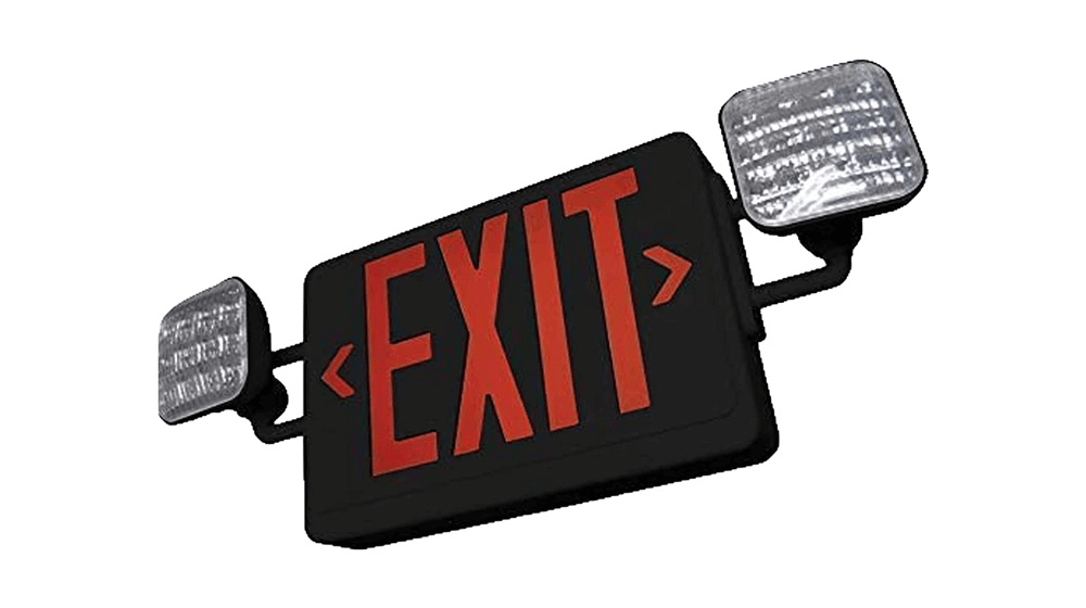 Ciata Emergency LED Exit Sign Combo with 90-Minute Battery Backup