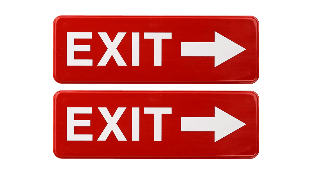 Exit Signs Right Arrow, for Business Door Emergency Sign