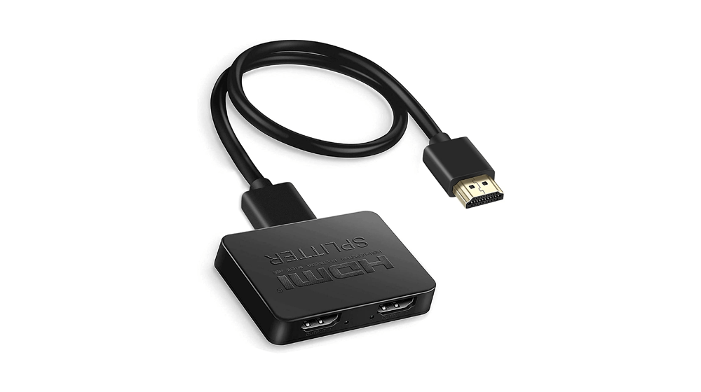 avedio Links HDMI Splitter 1 in 2 Out, 4K HDMI Splitter for Dual Monitors Duplicate, Mirror Only