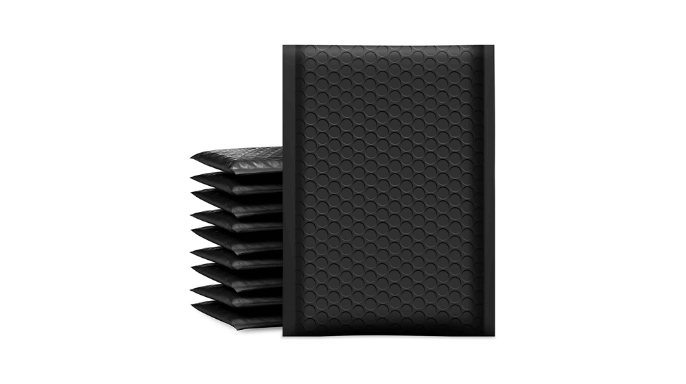 UCGOU Bubble Mailers 6x10 Inch Black 50 Pack Poly Padded Envelopes