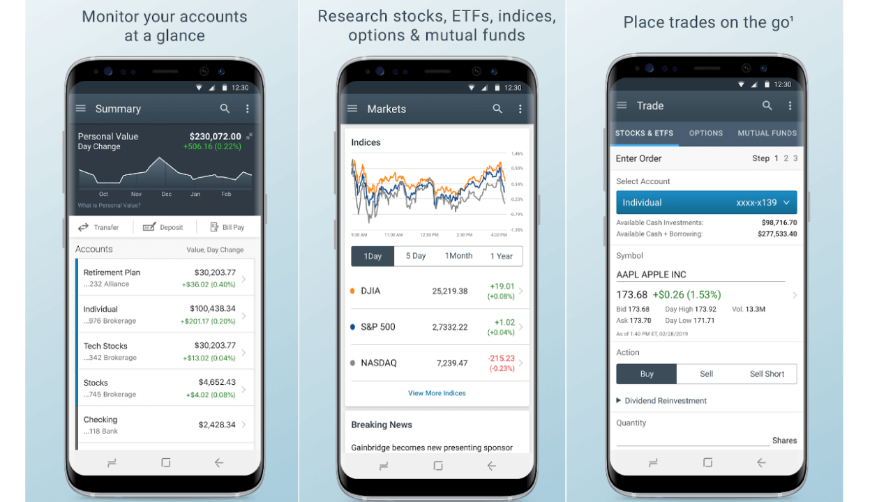 best apps for investing - Charles Schwab