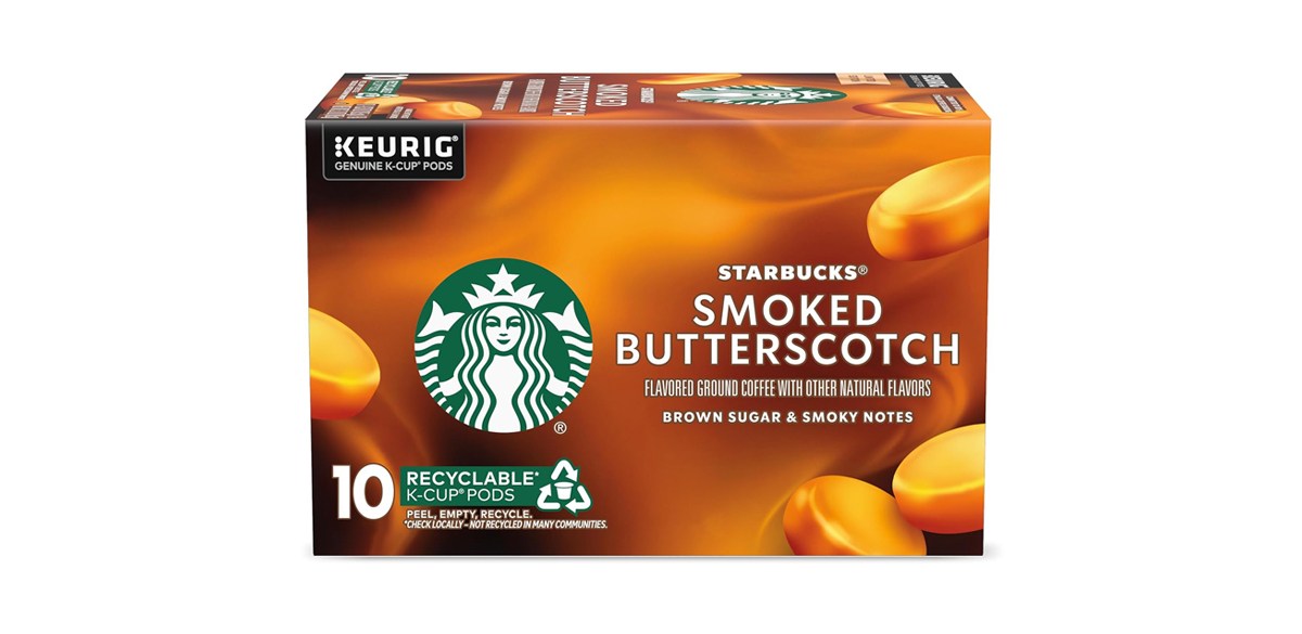 Starbucks K-Cup Coffee Pods Smoked Butterscotch