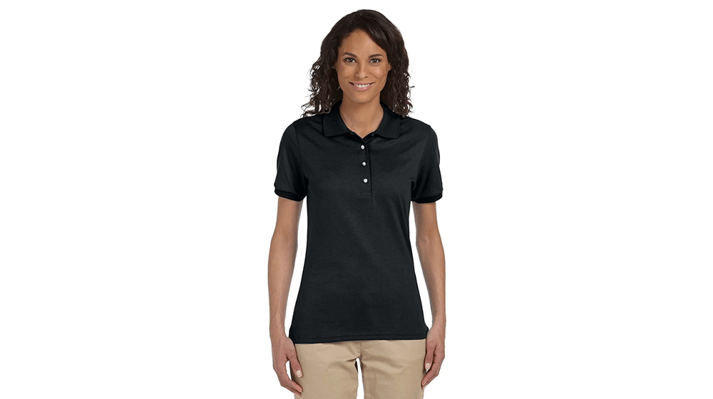 Jerzees Ladies' 5.6 oz., 50, 50 Jersey Polo with SpotShield