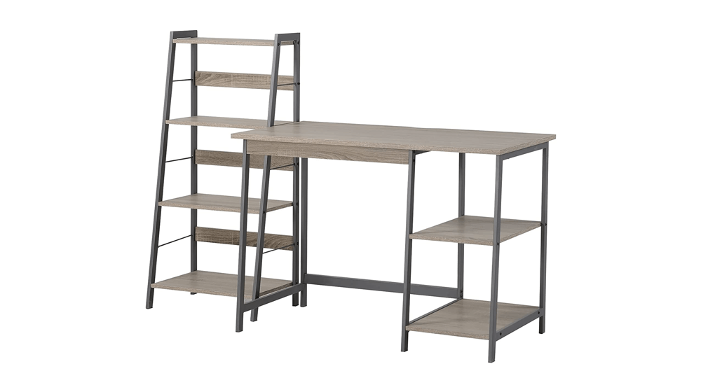 Signature Design by Ashley Soho Modern Home Office Desk & 4-Shelf Bookcase Set